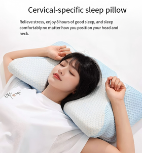 Almohada de Espuma Viscoelástica con Soporte para el Cuello WJ-2085, Diseño Geométrico para Alivio del Dolor, Ergonómica, Cervical, para Parejas, para Casa y Hotel - Product Image 6
