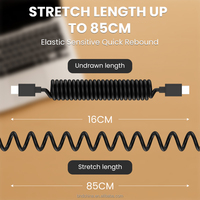 Logo personnalisé Cadeau d'entreprise Câble rétractable de 85cm pour date de type C USB et adaptateur portables Kit de rangement pour les voyages d'affaires