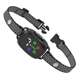 Collier de dressage pour chien avec écran couleur, dispositif anti-aboiement, choc électrique, entraîneur de chien, contrôle automatique des aboiements pour chiens, noir - Product Image 4