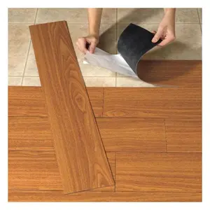 Alta qualità impermeabile di lusso vinile asciutto posteriore in PVC LVT auto-affondamento pavimenti per la cucina