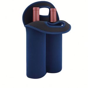 Custom Portable Insulated Neoprene Wine Tote Bag Handle Eco Friendly Cooler Bag Drinks Cans Picnic Food Blank 750ml Capacity - Product Image 2
