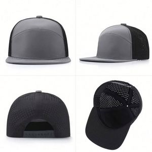 Casquette Snapback Sportive Personnalisée OEM de Haute Qualité à 7 Panneaux avec Logo PVC, Imperméable et Perforée par Découpe Laser - Product Image 6
