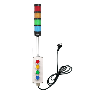 ONN-M4 1-5 Schichten Manuell Bedienbare Andon-Lichtsignalturm-Warnleuchte mit Schaltertaste RYGBW - Product Image 2