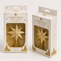 Boîte en carton ivoire imprimée sur mesure 18pt SBS haute résistance pour emballage de sommet de sapin de Noël – Étuis en carton robustes et protecteurs