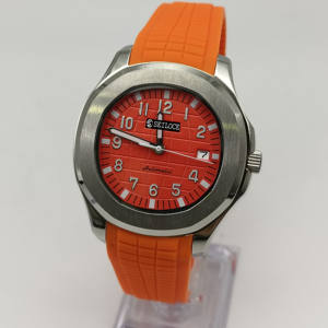 Montre mécanique SEILOCE NH35 unisexe, classique, bracelet en caoutchouc, montre de mode pour homme - Product Image 6