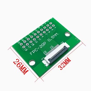 Placa adaptadora de cáp linh hoạt <span class=keywords><strong>FPC</strong></span> ffc, Conector de paso de 0.5mm, SMT một 2.54mm, 20P/24P/26P/30p/34P/36P/<span class=keywords><strong>40p</strong></span>/42P/45P - Product Image 2