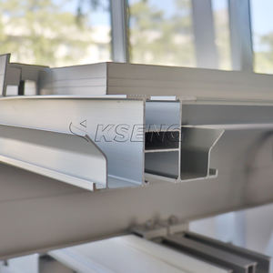 Structure de <span class=keywords><strong>support</strong></span> de carport solaire en aluminium imperméable, rails de montage de <span class=keywords><strong>panneaux</strong></span> <span class=keywords><strong>solaires</strong></span>, inclinaison de 0 à 60 degrés, orientation paysage/portrait - Product Image 1