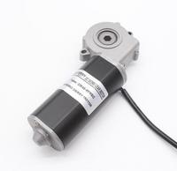 Moteur à engrenages sans fin compact 12V/24V CC 100 tr/min à aimant permanent avec commutation par balais pour maison intelligente, appareil électroménager, ventilateur de bateau, engrenage en plastique