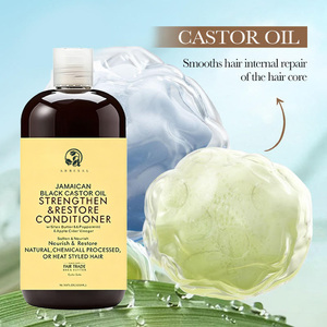Après-shampoing hydratant sans sulfate à l'huile de ricin noire jamaïcaine, marque privée, pour renforcer et restaurer les cheveux - Product Image 3