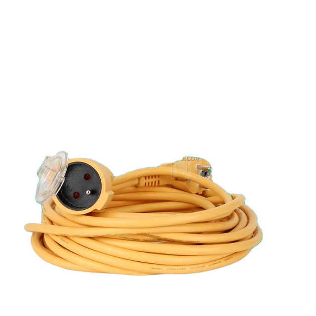 French Type Extension Cord Socket Smart Extension Cord 50m