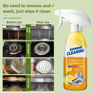 Nettoyant <span class=keywords><strong>pour</strong></span> taches d'huile <span class=keywords><strong>liquide</strong></span> robuste <span class=keywords><strong>pour</strong></span> le dessus de la cuisinière et la hotte de cuisine élimine la fumée et la saleté de l'huile - Product Image 4