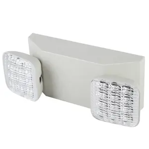 Ul listado recarregável farol duplo bateria backup led luz de emergência