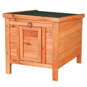 Maison d'intérieur en bois pour animaux de compagnie Cage à lapin étanche et coupe-vent personnalisée petite cage à lapin cage à lapin cage à cochon d'inde maison de canard - Product Image 1