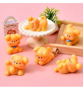 Mignon chiot <span class=keywords><strong>Golden</strong></span> <span class=keywords><strong>Retriever</strong></span> <span class=keywords><strong>miniature</strong></span>, accessoires de bijoux DIY, décoration de maison de poupée, ornements de voiture de bureau, accessoires de colle crème - Product Image 1