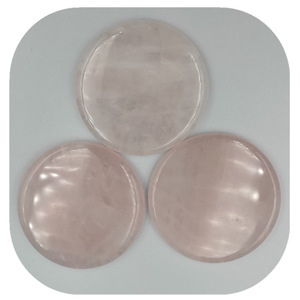 Pink Jade Round <b>Crystal</b> <b>Chips</b> 50x5.5mm For Polishing And Craft Supplies - Product Image 3