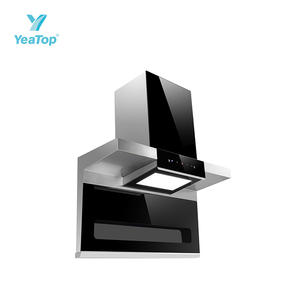 Campana Extractora de Acero Inoxidable para Cocina, Campana Doméstica de Alto Flujo de Aire con Succión Lateral, Ideal para Habitaciones de <span class=keywords><strong>Alquiler</strong></span>, con Motor de Alta Calidad - Product Image 4