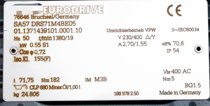 Baru asli siap SA57 05055kw 230400V 1380rpm I7175 PLC pemrograman Controller - Product Image 3