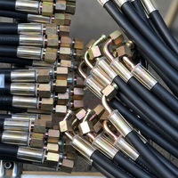 Tuyau hydraulique tressé haute pression en caoutchouc pour usage industriel, à très longue durée de vie, flexible et assemblé