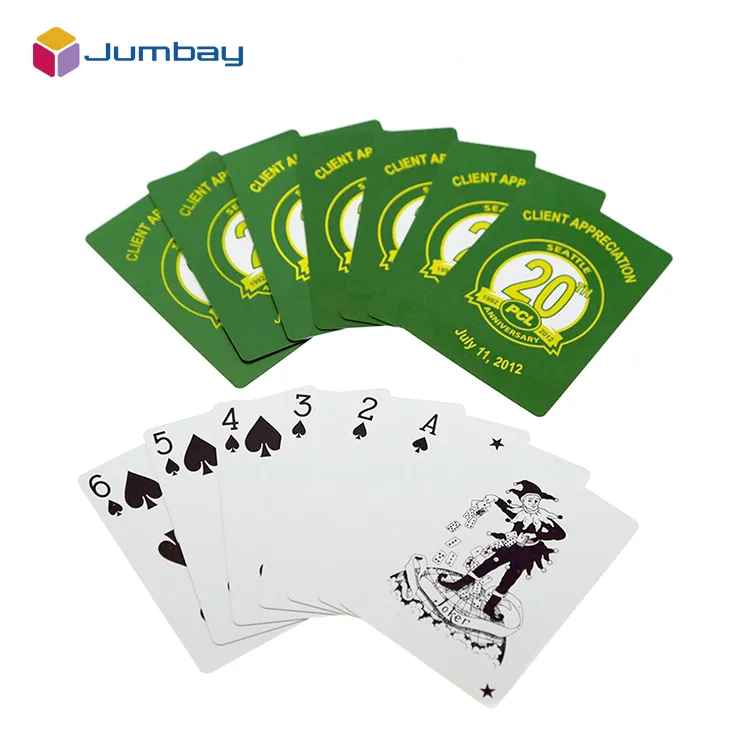 Игральные карты по индивидуальному размеру моста для рекламы, декоративные бумажные карты для игры в покер