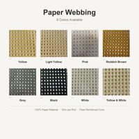 Rouleau de sangle en papier en gros 30m, fourniture en vrac, maille octogonale carrée renforcée de fibres, directement de l'usine