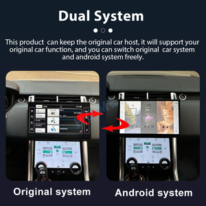 Radio con Sistema Dual Android de 13 Pulgadas, Reproductor Multimedia con GPS, <span class=keywords><strong>CarPlay</strong></span>, para Land Rover, Range Rover, Vogue, L405, Sport, L494, <span class=keywords><strong>Evoque</strong></span>, L538 - Product Image 4