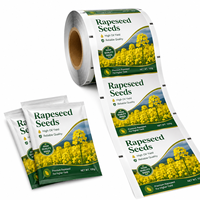 Rouleau de film d'emballage pour colza, imprimé en héliogravure personnalisé, résistant à l'humidité, flexible, laminé, pour sachets de graines de 100g