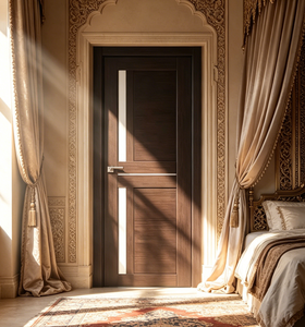 Puerta de Panel de Melamina de Alta Calidad para Interiores |   Puertas Interiores de Madera de Diseño Moderno para Hoteles y Apartamentos - Product Image 5