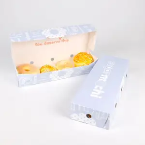 使い捨てハードフードグレードドーナツカップケーキケーキコンテナベーキングペーパー包装ボックス食品クラフト紙カスタマイズされたデザインを受け入れる