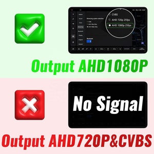 กล้องมองหลัง AHD 1080P สำหรับรถยนต์ มุมกว้าง 170 องศา กล้องติดป้ายทะเบียน มองเห็นชัดในเวลากลางคืน กล้องมองหลัง - Product Image 5