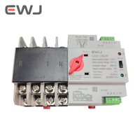 Nouvel interrupteur de transfert automatique (ATS) double alimentation AC 220V 63A 125A, inverseur double alimentation AC 220V 2P