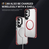 Pour Samsung Galaxy S25 Ultra étui de Protection étui de téléphone magnétique transparent pour Samsung S25 Ultra S24 Plus S23 FE