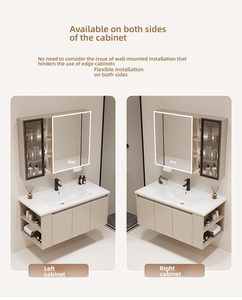 Modern Wall-Mounted Bathroom <strong>Vanity</strong> Cabinet Set with Mirror Door for <strong>Hotels</strong> and Bedrooms Wholesale - Product Image 6