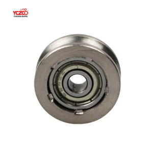 Roues à rainures <span class=keywords><strong>en</strong></span> U <span class=keywords><strong>de</strong></span> diamètre 14 mm <span class=keywords><strong>en</strong></span> <span class=keywords><strong>acier</strong></span> inoxydable - Product Image 3