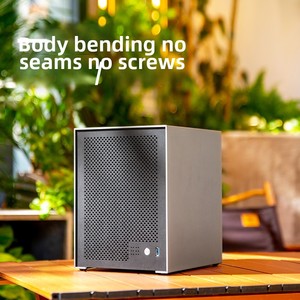 Mũi tên 6-bay 1U cung cấp điện nhỏ 3mmcnc Anode nhôm ITX Bo mạch chủ NAS Chassis unraid feiniu giữa tháp trường hợp MicroATX - Product Image 2