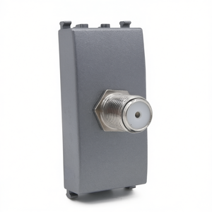 Enchufe de TV Satelital Hembra Gris Directo, Compatible con Vimar Arke - Product Image 3