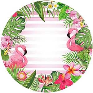 <span class=keywords><strong>Flamingo</strong></span> Runde Hintergrund Abdeckungen Pflanzen Blumen Fotografie Hintergrund Baby party Neugeborene Willkommen Bday Party <span class=keywords><strong>Photo</strong></span> <span class=keywords><strong>Booth</strong></span> Prop - Product Image 1