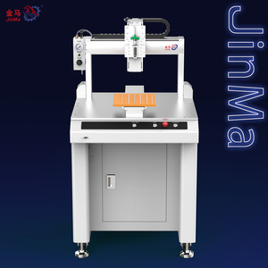 JINMA Hochpräzise Industrielle Vertikale Spritzendosiermaschine 300kW 220V Automatischer Klebstoffspender für Elektronik-Montage - Product Image 3