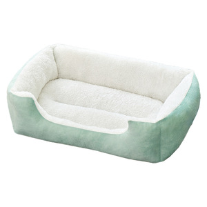 Square Cat <b>Bed</b> Thickened Warm Plush Pet <b>Bed</b> For Indoor Cats All Seasons Winter Spring Autumn - Product Image 2