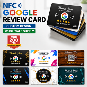Tarjeta NFC Programable Ntag215 con Impresión Personalizada OEM para Redes Sociales, Reseñas de Google, para Hoteles, Spas, Estudios de Yoga y Bares - Product Image 1