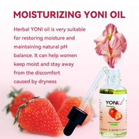 Huile de Yoni sacrée féminine à la pêche et à la fraise 100% naturelle Chinaherbs, huile de resserrement vaginal, flacons vaginaux intimes