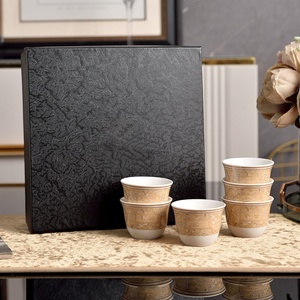 Light Luxury High-end Bone China Tea <b>Cups</b> Home Banquets Restaurants Hotels Housewarming Gifts Tea <b>Cup</b> <b>Sets</b> - Product Image 1