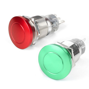 Bouton-poussoir en métal à tête de champignon 16/19/22mm, momentané/réinitialisation/verrouillage, borne à broches, bouton de démarrage - Product Image 6