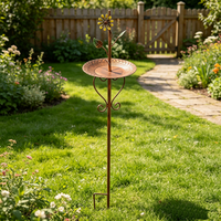 Plateau à nourriture pour oiseaux en métal imperméable, populaire, artisanat en fer, décoration pour jardin et cour arrière