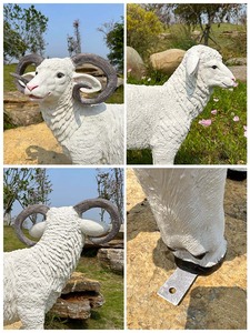 Estatua <span class=keywords><strong>de</strong></span> Cabra <span class=keywords><strong>de</strong></span> Resina Realista Hecha a Mano, Personalizable, Decoración para Jardín, Granja, Patio, Manualidades <span class=keywords><strong>de</strong></span> Animales <span class=keywords><strong>de</strong></span> Pascua, Fábrica <span class=keywords><strong>de</strong></span> Artesanías <span class=keywords><strong>de</strong></span> Ovejas - Product Image 6