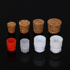 Tubes à essai Huizhong avec bouchons en liège et en plastique pour usage en laboratoire - Product Image 1