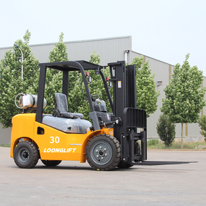 Chariot élévateur diesel industriel CE EPA de haute qualité, à chargement latéral, hauteur de levage 6000 mm, pour entrepôt, 2 tonnes, mât pneumatique à 3 sections - Product Image 5