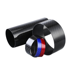 Tubo de fibra de carbono twill liso mate, tubo de fibra de carbono coloreado, tubo de fibra de carbono 3K brillante ligero, varilla de limpieza - Product Image 1