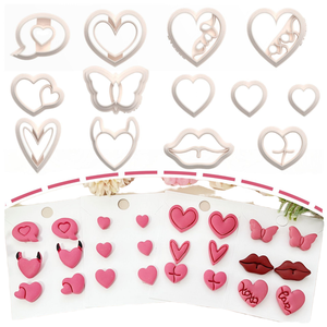 Moldes <span class=keywords><strong>cortadores</strong></span> de <span class=keywords><strong>arcilla</strong></span> polimérica de plástico suave de 13 piezas para herramientas de pastel elegante diseño de corona pendiente joyería cortador de precisión para - Product Image 4