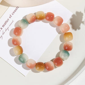 Naturel Boutique Blanc Jade Bodhi Racine papillon Bracelet rare Violet Dégradé Haute Lancer Perles Chapelet Perlé Bracelet De Mode - Product Image 2