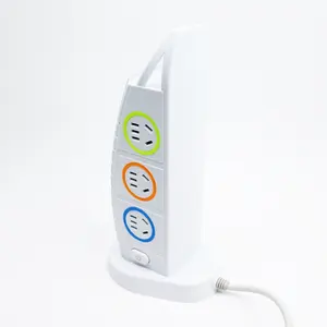 Speaker Bluetooth soket pintar vertikal, alat rumah tangga dengan lampu malam port USB pintar